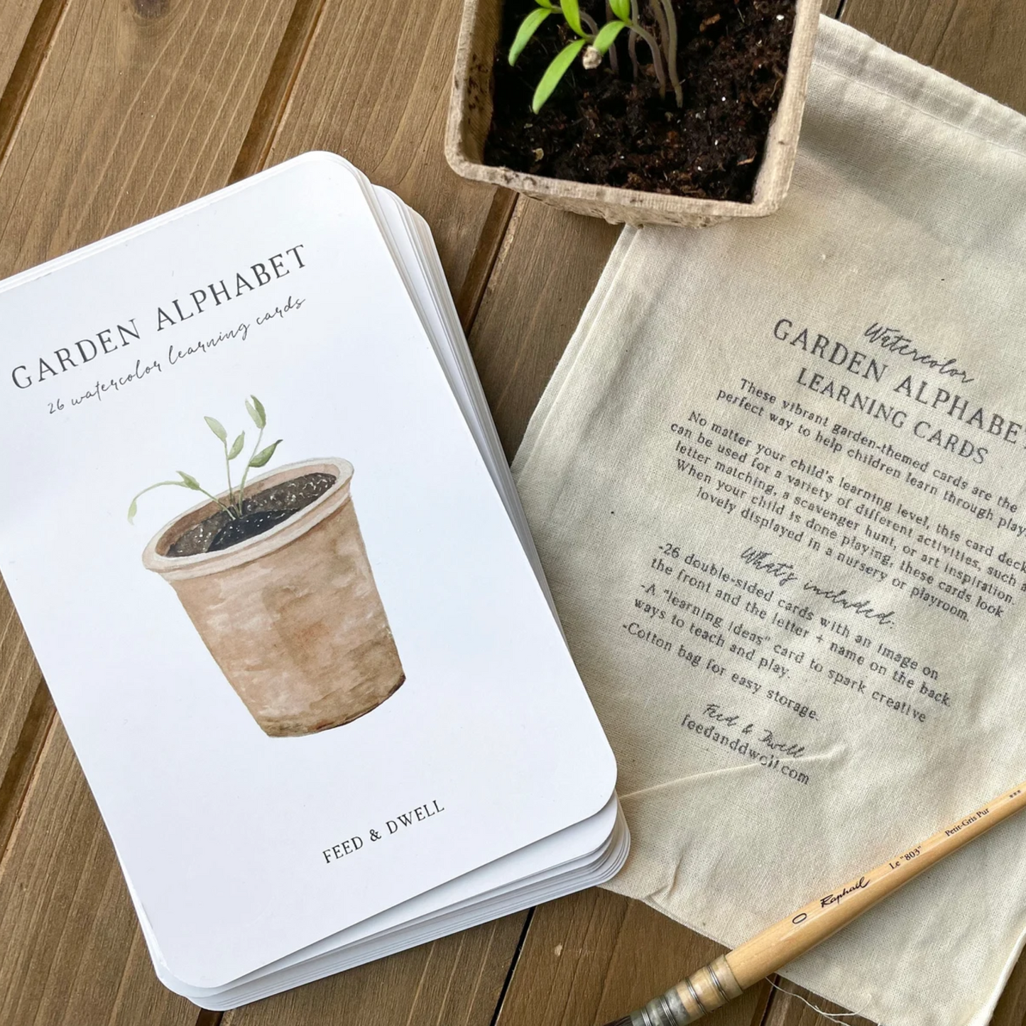 Garden Alphabet Flash Cards