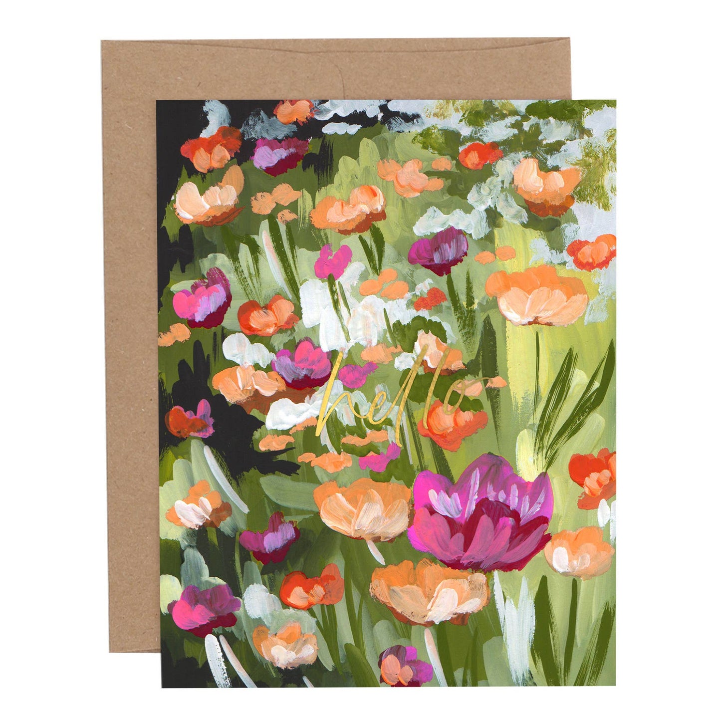 Hello Poppy Greeting Card