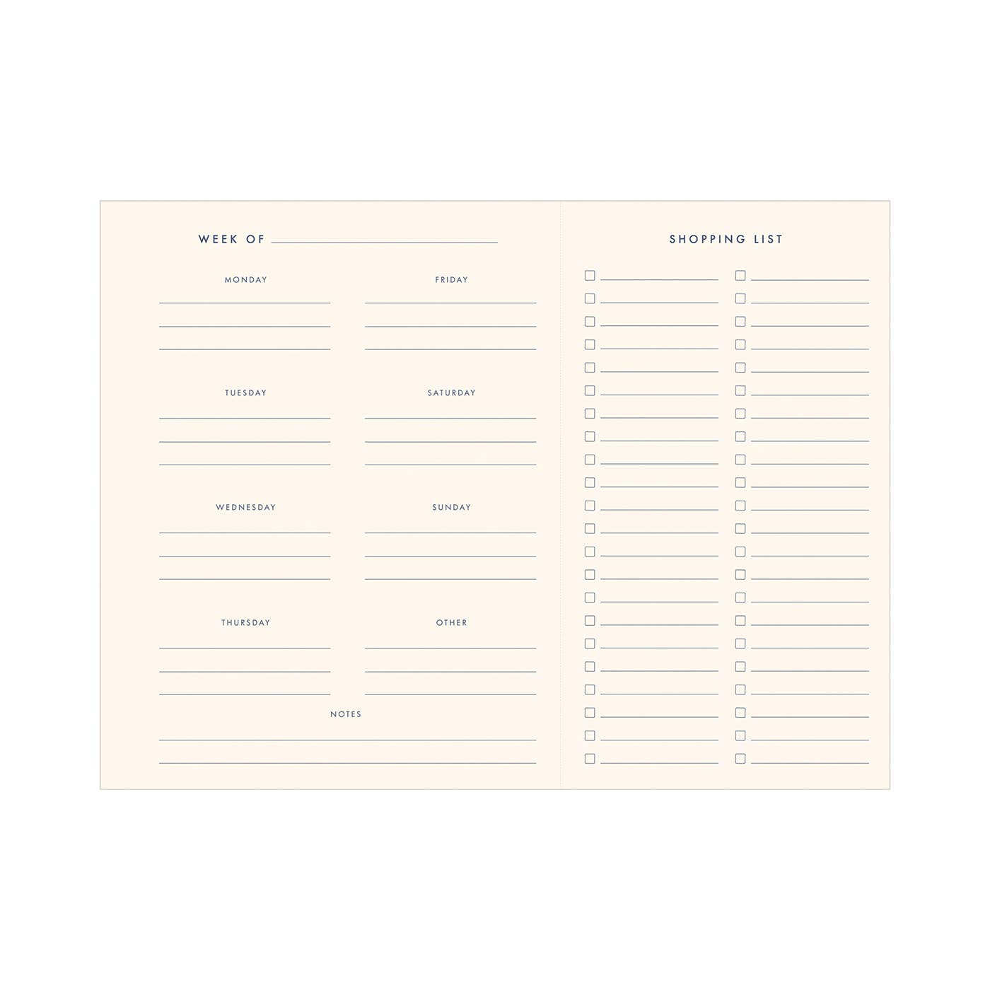 Script Weekly Meals Meal Planner