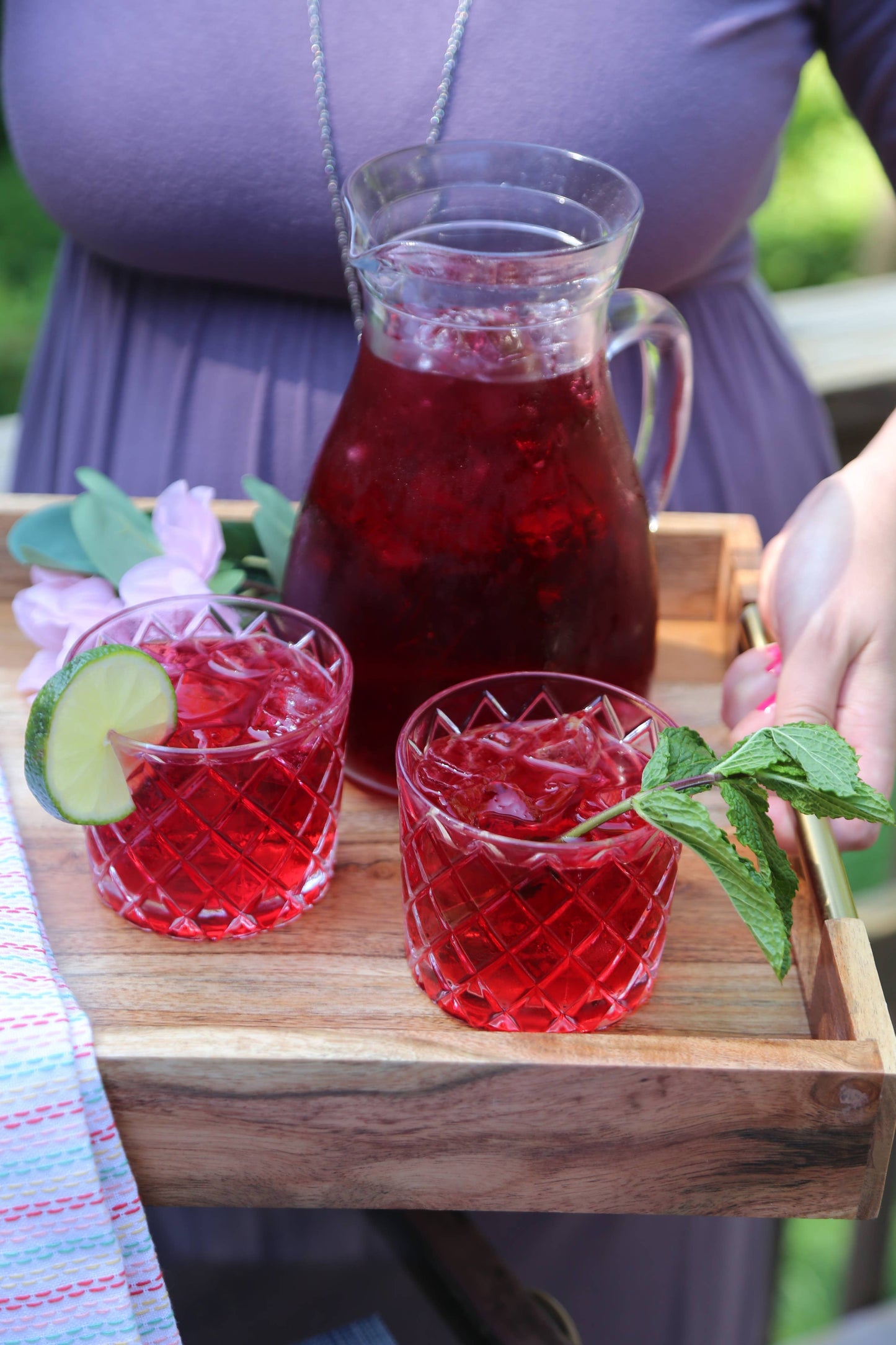 Hibiscus Mojito Cold Brew Iced Tea