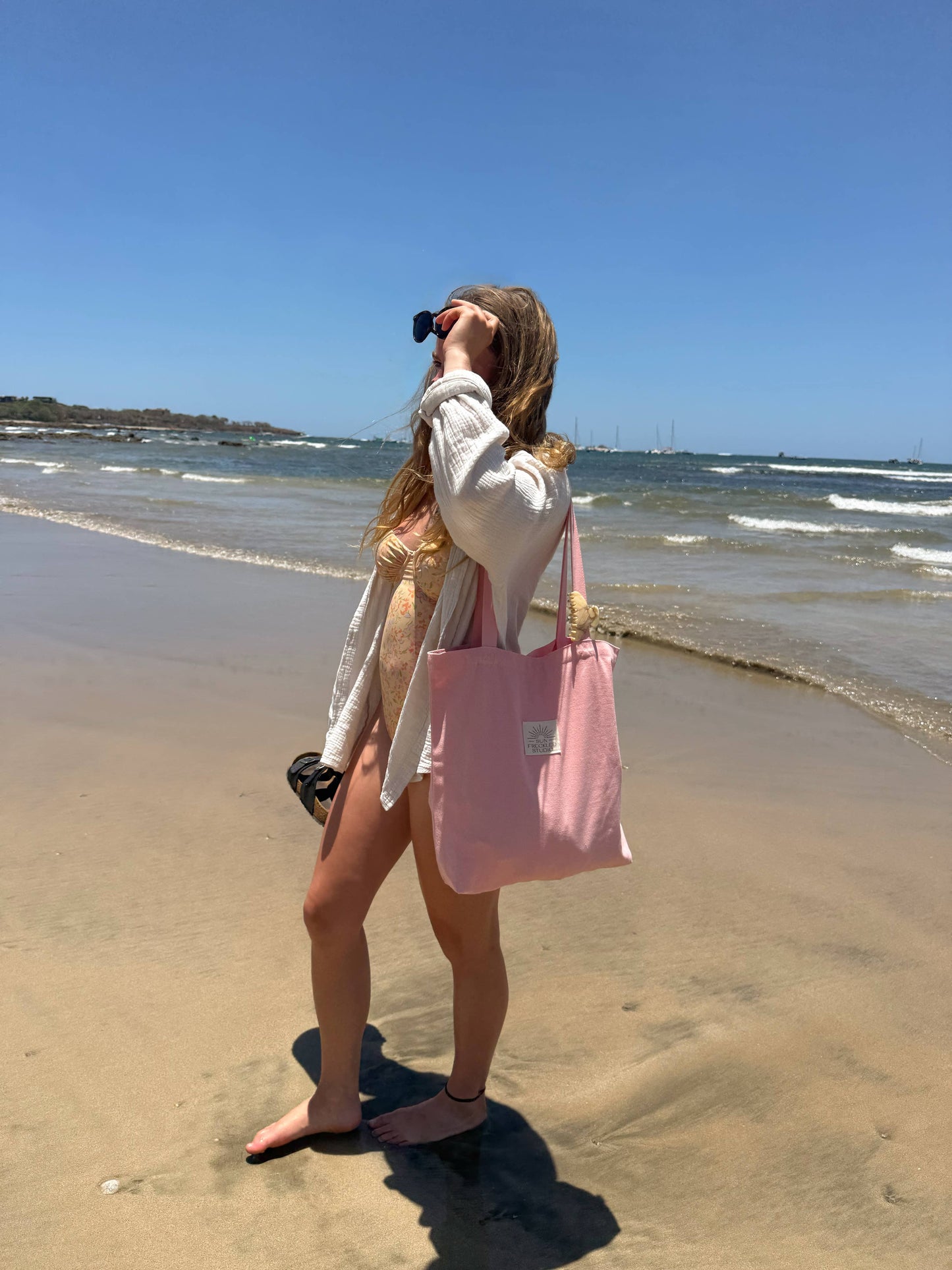 Petal Pink Minimalist Tote Bag