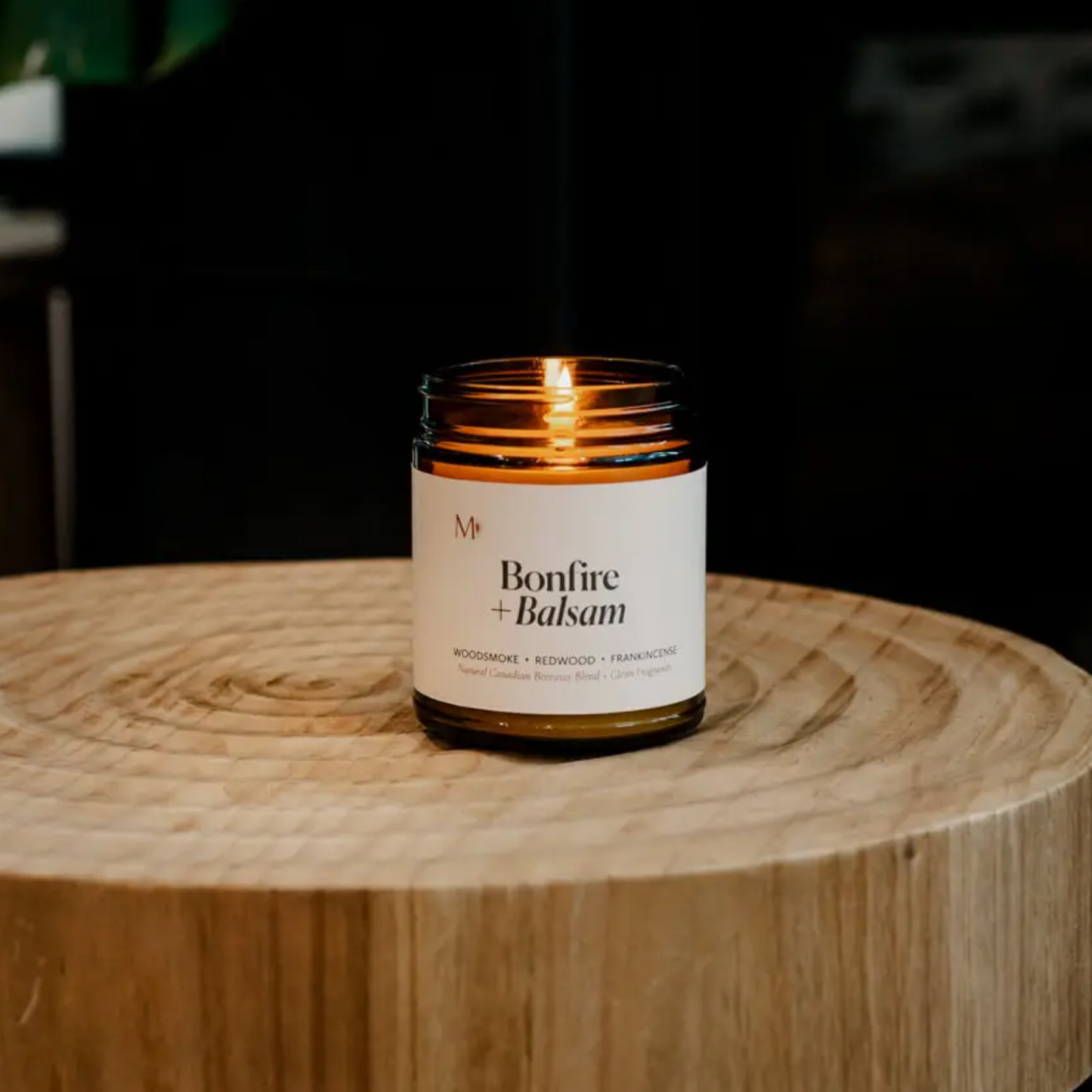Bonfire + Balsam Beeswax Blend Candle