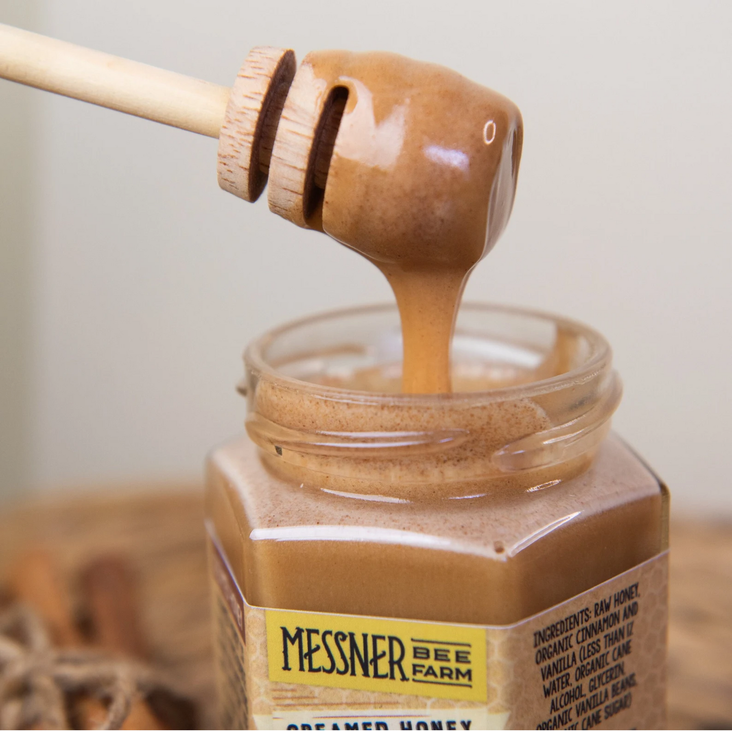 Cinnamon Vanilla Bean Creamed Honey