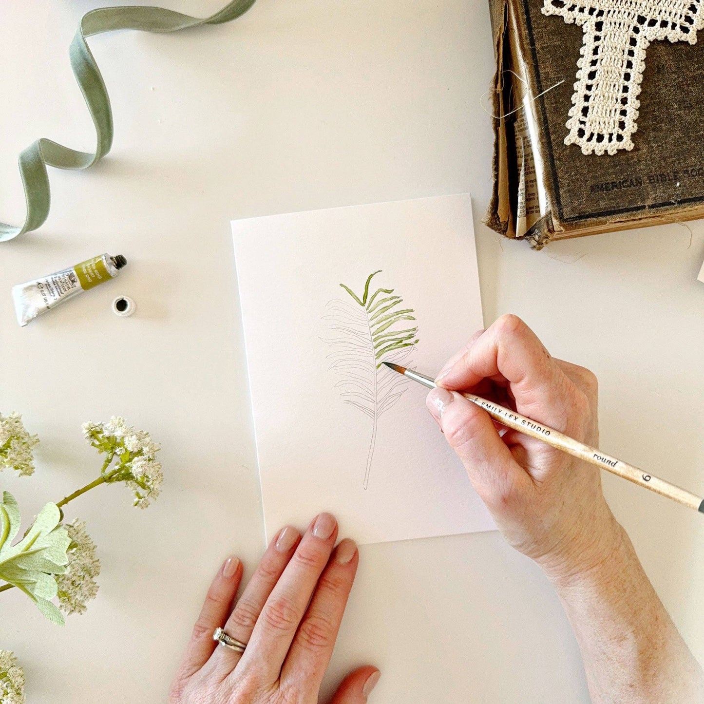 He Is Risen Paintable Notecards