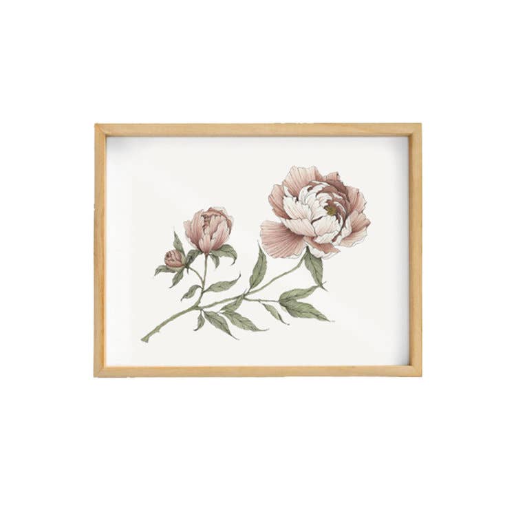 Peony Branch Art Print