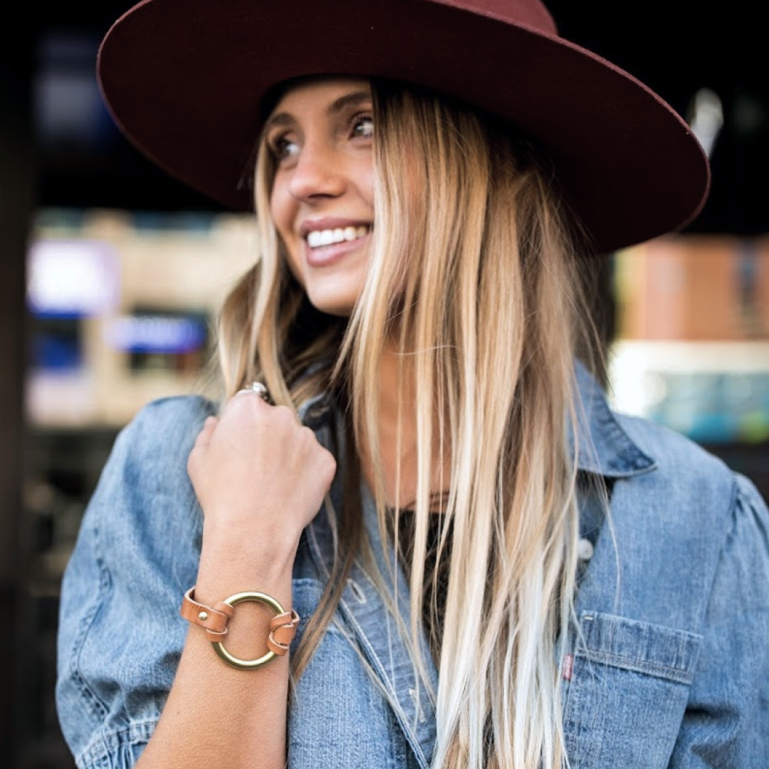 O-Ring Leather Bracelet