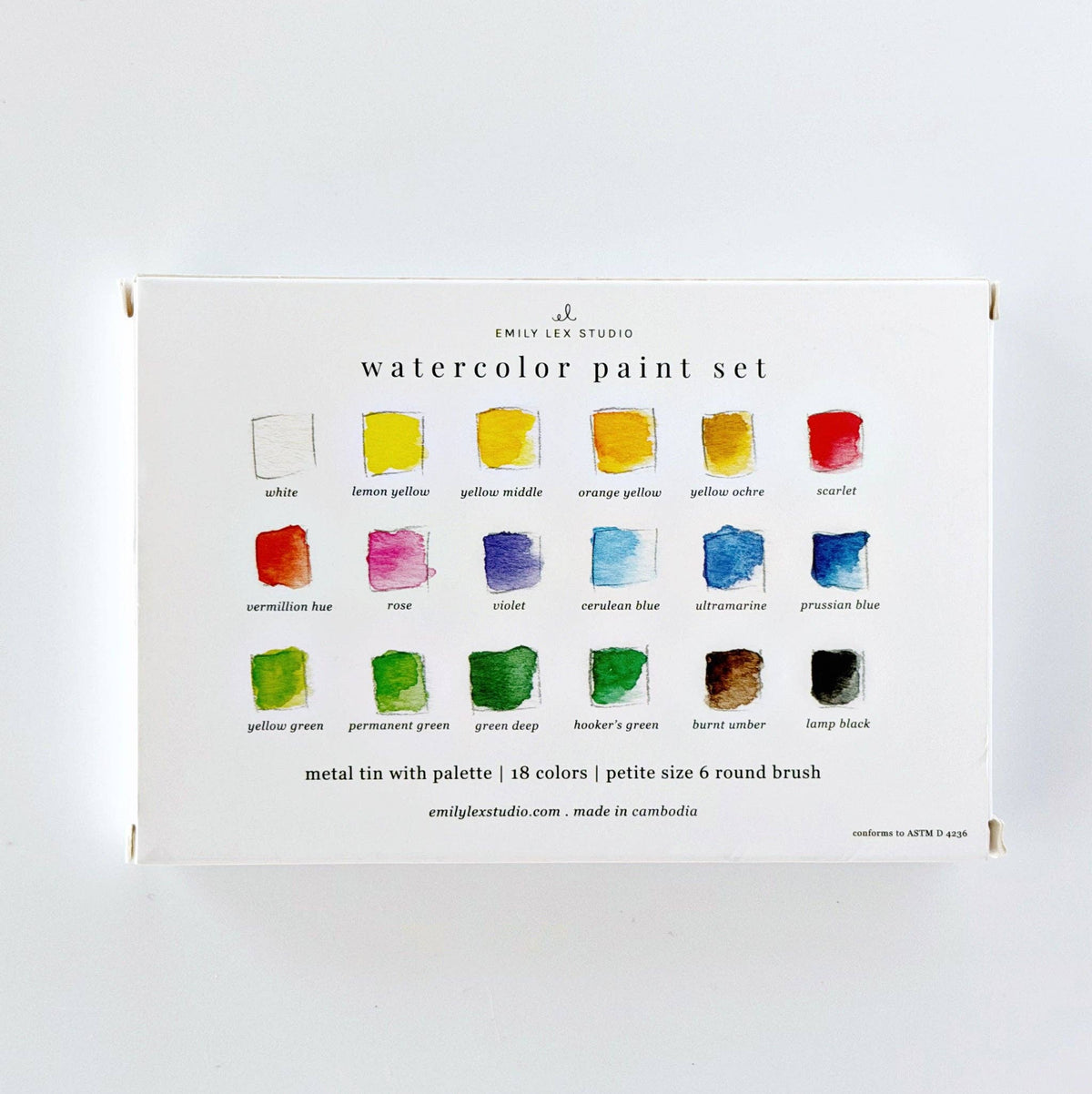 Compact Watercolor Paint Set