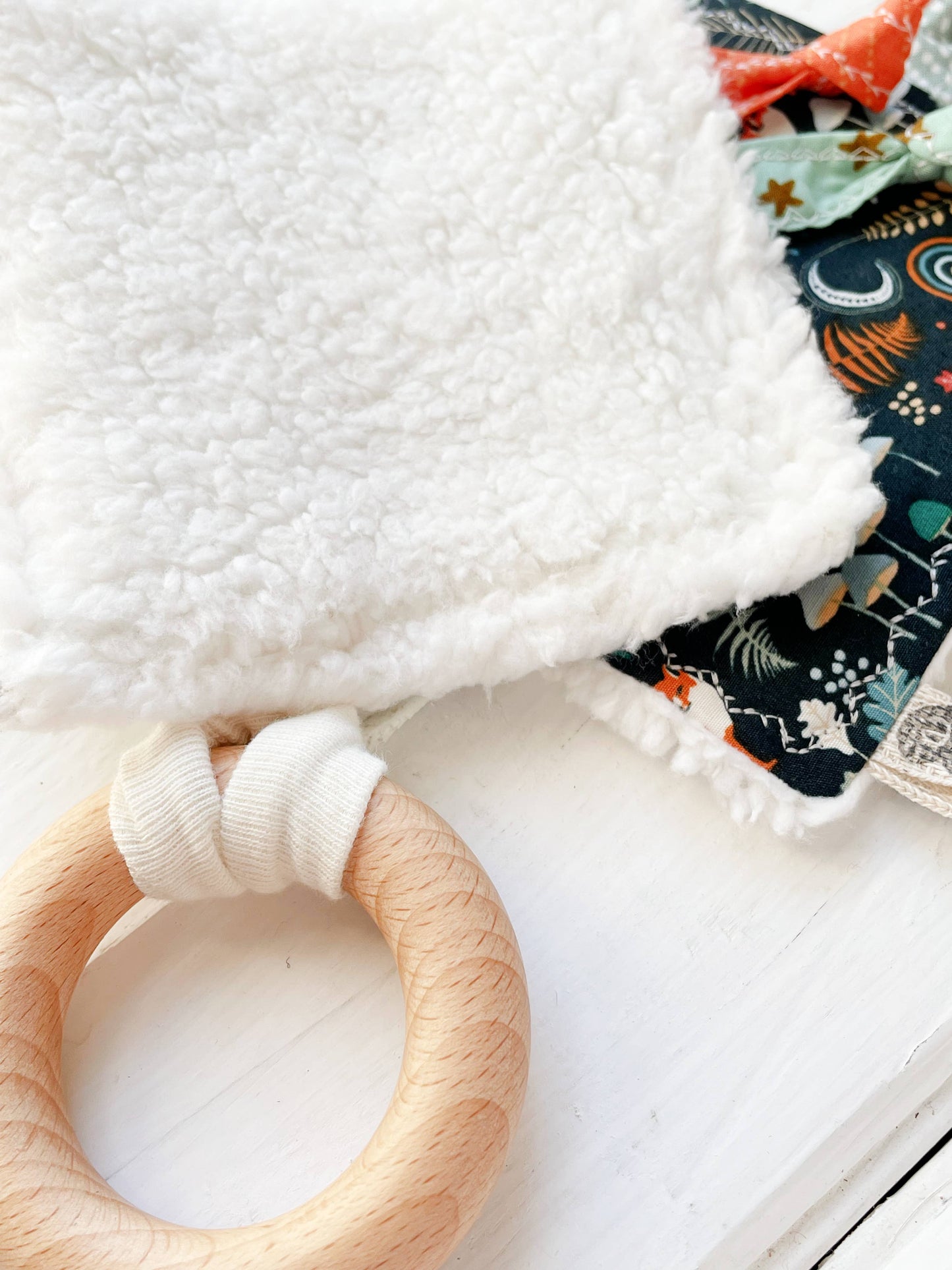 Fox and Rainbows Crinkle Teether