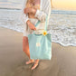 Seafoam Blue Minimalist Tote Bag