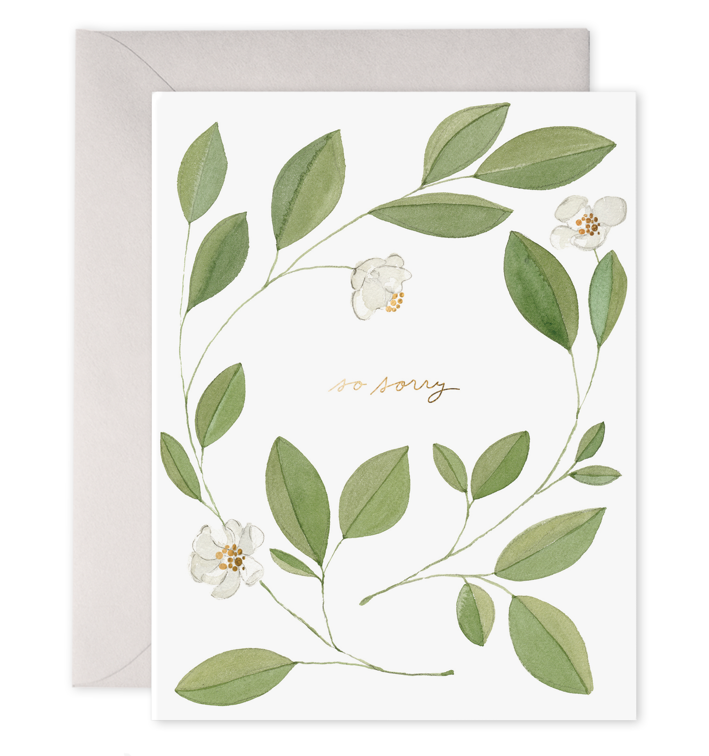 Magnolia Condolence Greeting Card