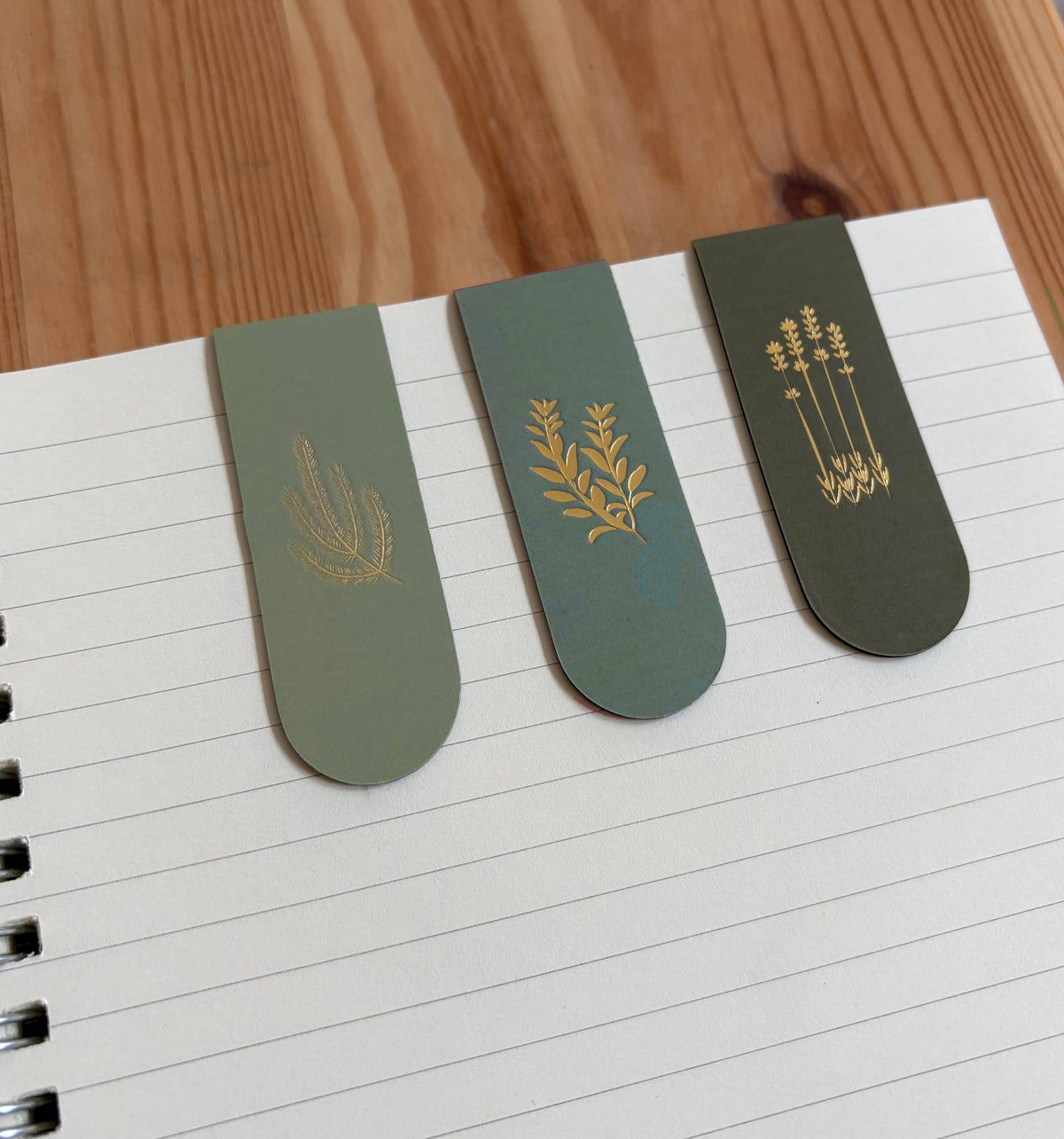 Culinary Herbs Magnetic Bookmark Trio