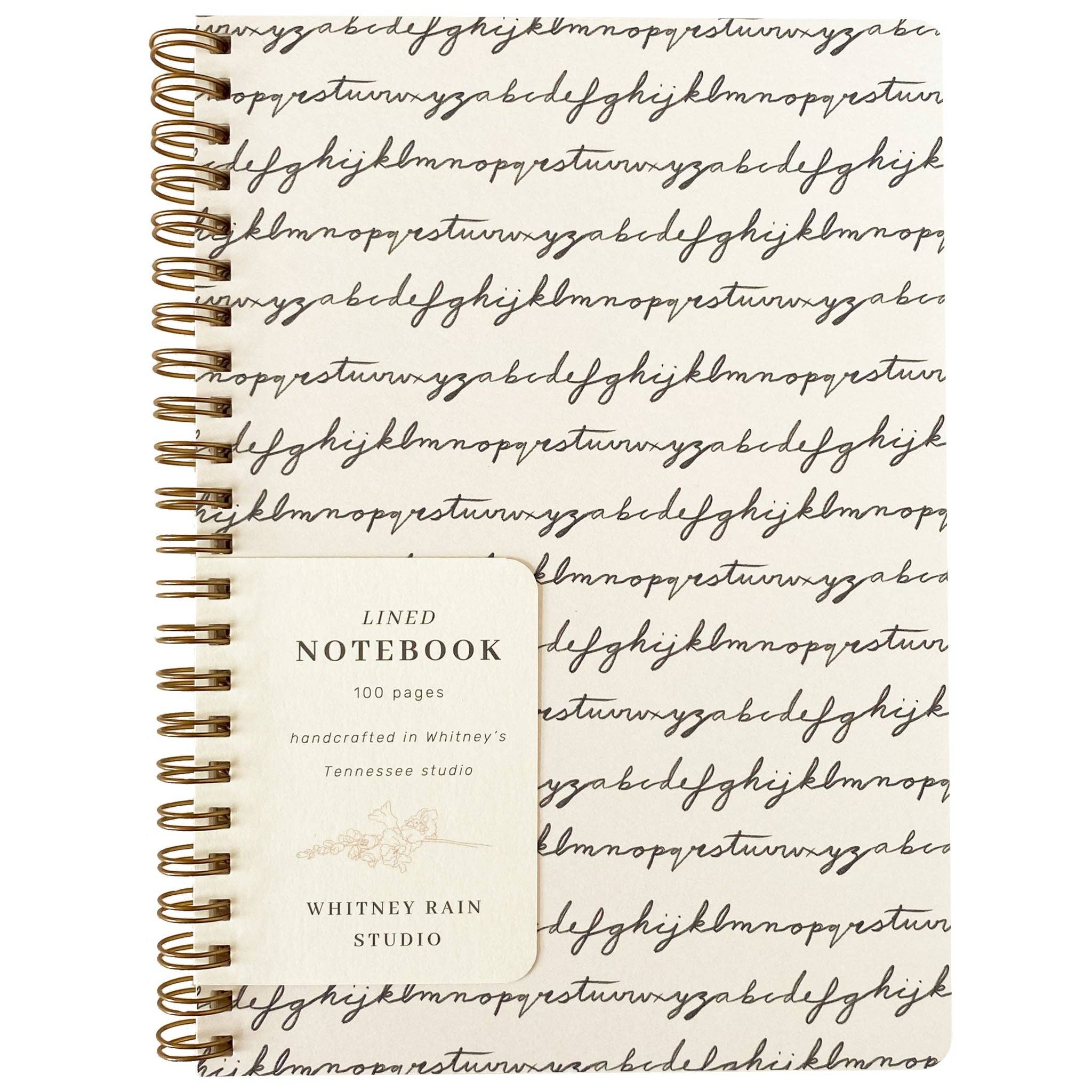 Alphabet Script Notebook – Timberbloom