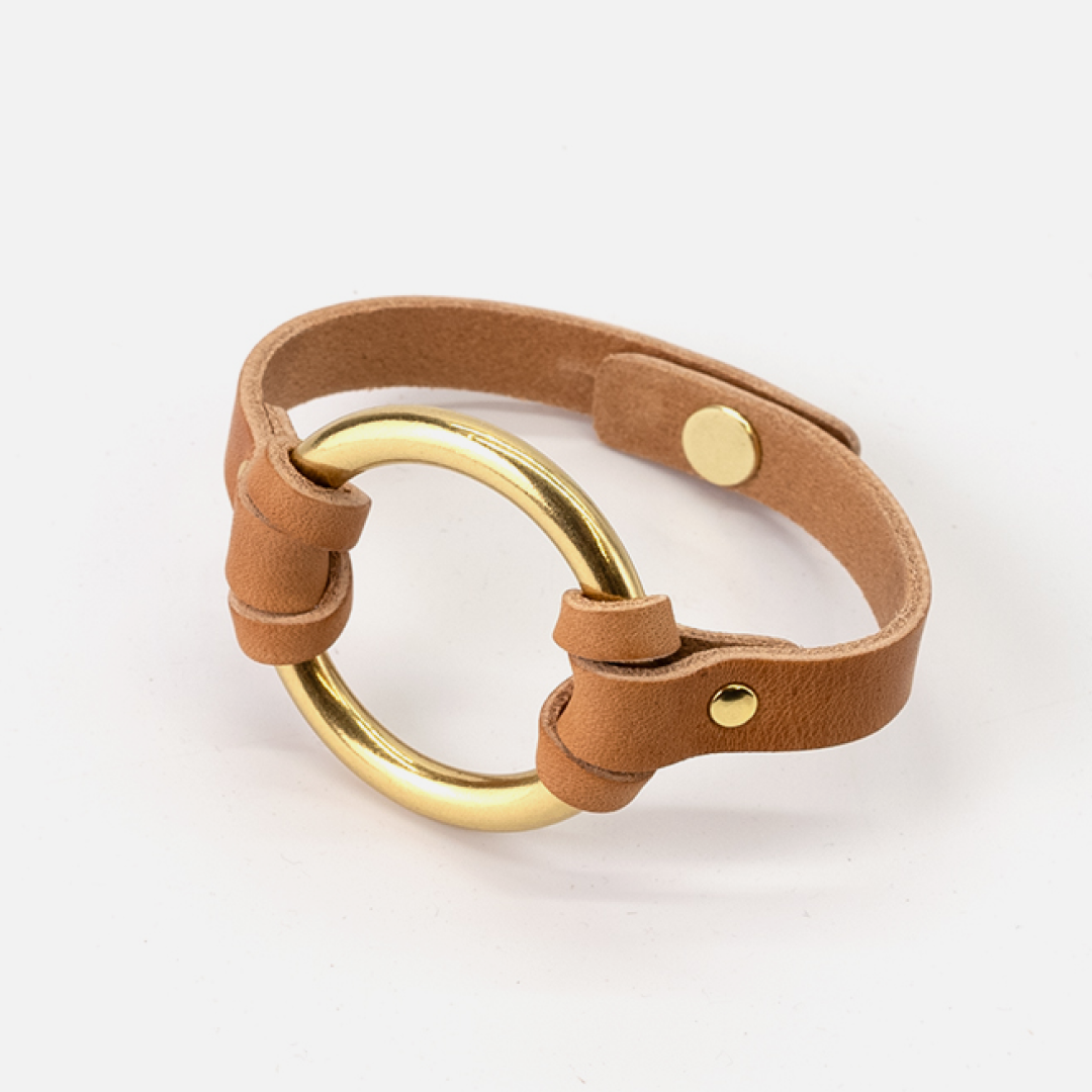 O-Ring Leather Bracelet