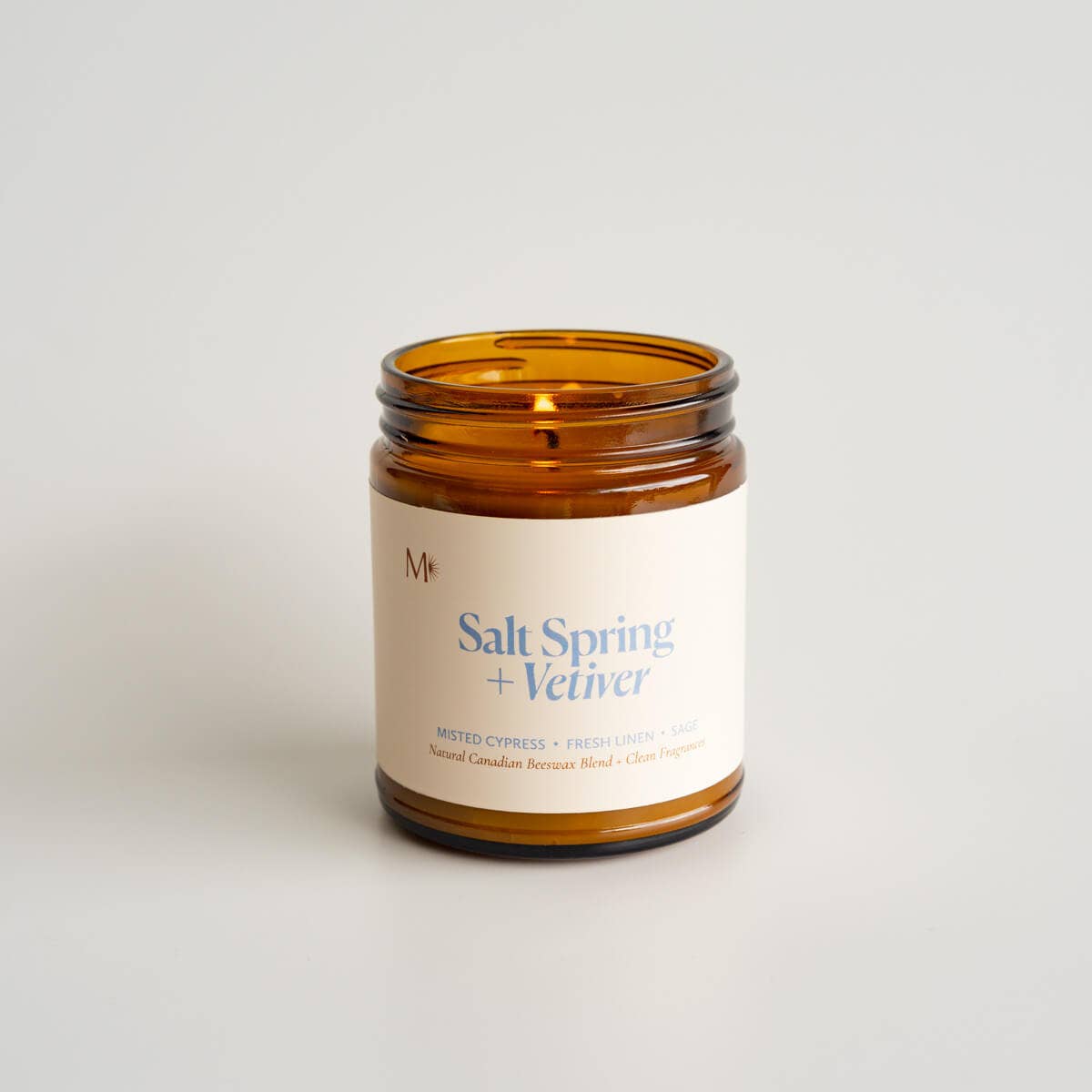 Salt Spring + Vetiver Beeswax Blend Candle