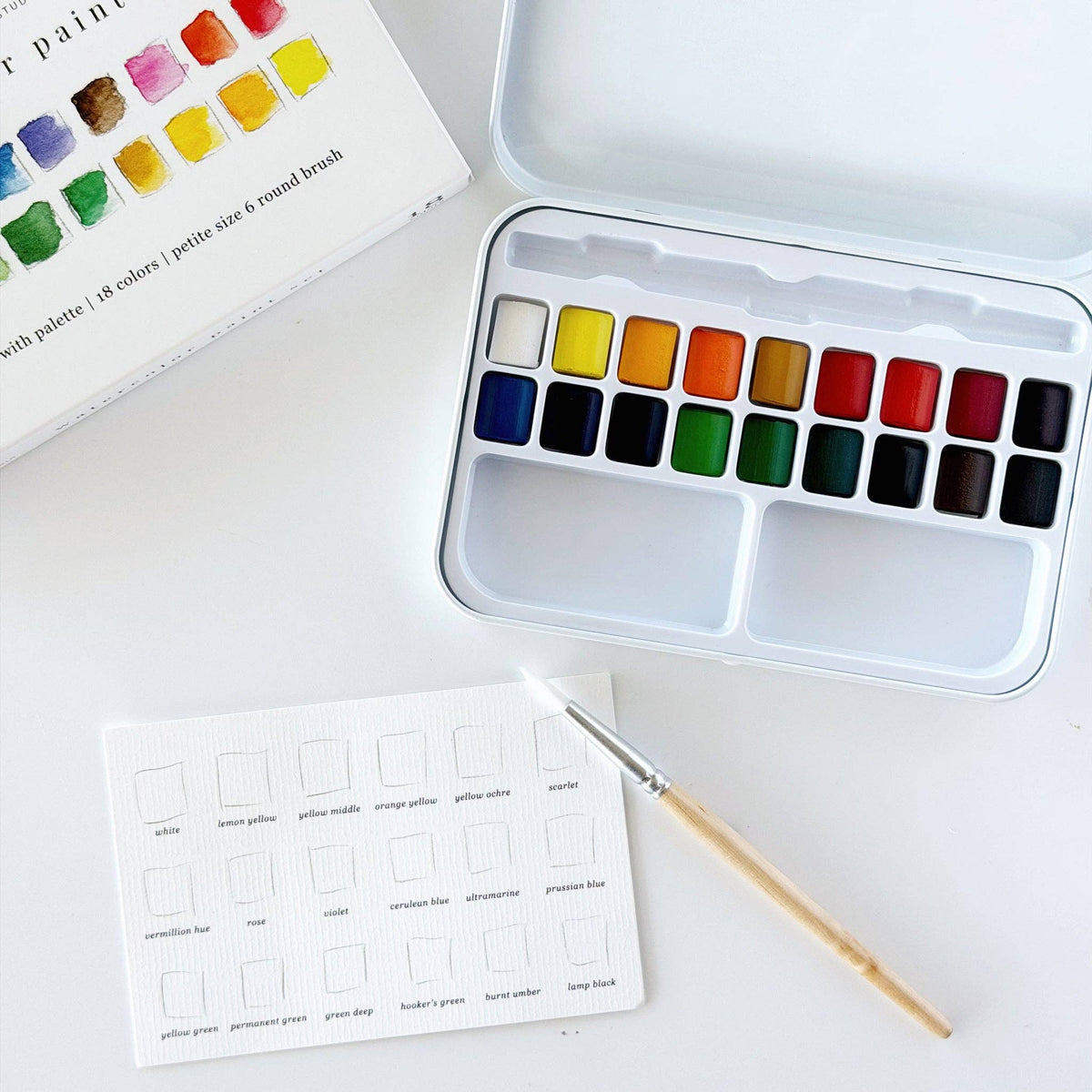 Compact Watercolor Paint Set