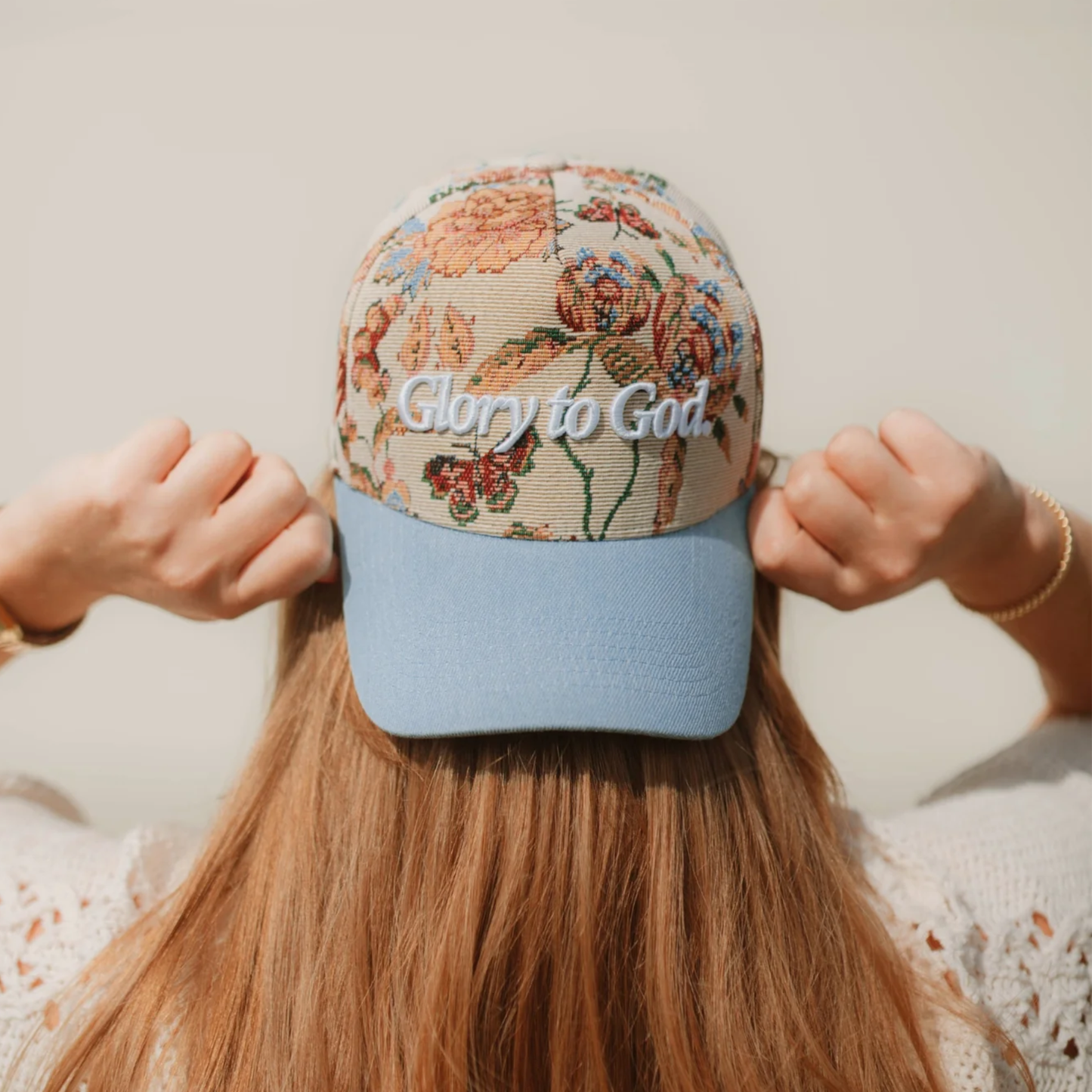 Floral Glory to God Hat