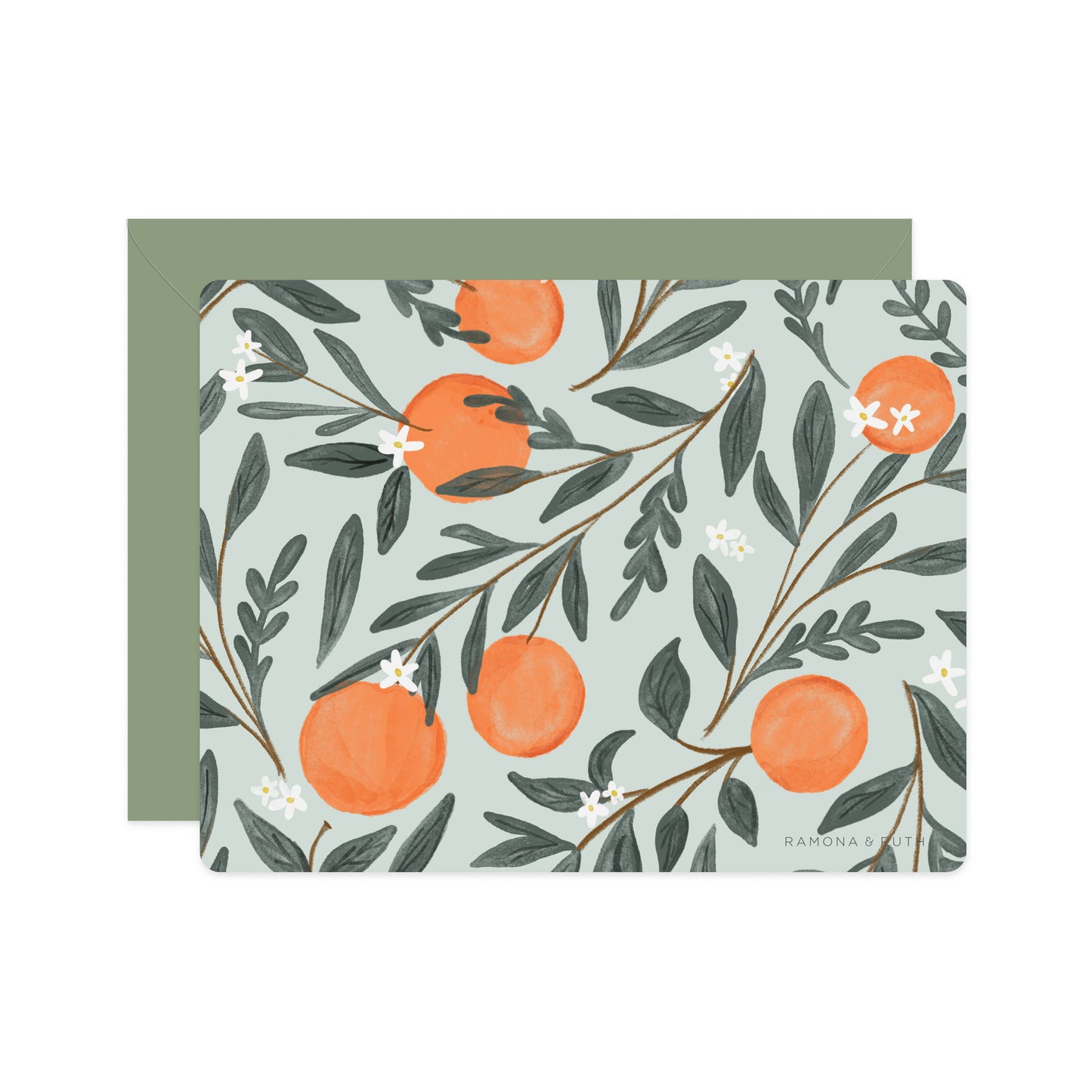Orange Vine Flat Notes | Boxed Set of 6