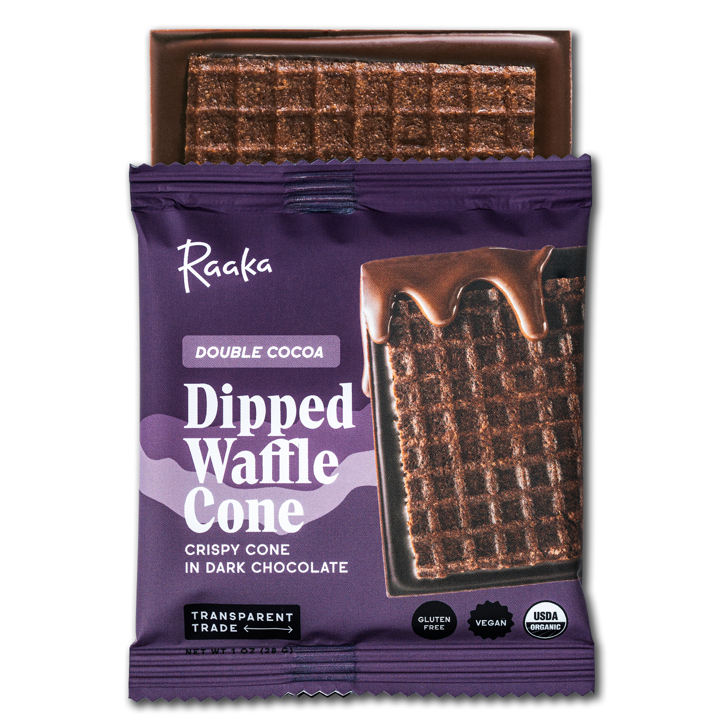 Double Cocoa Waffle Cone Chocolate Bar