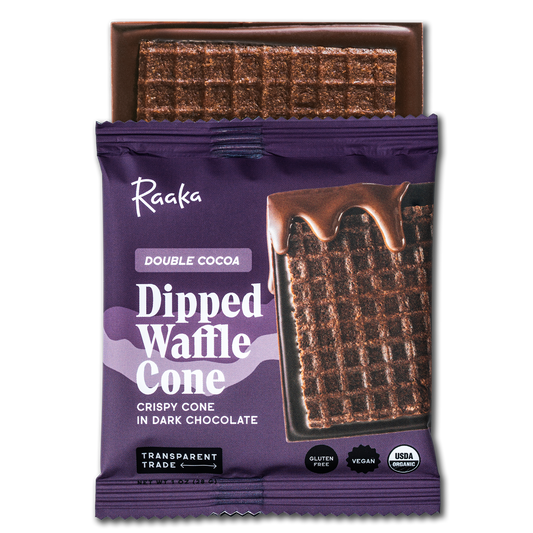 Double Cocoa Waffle Cone Chocolate Bar