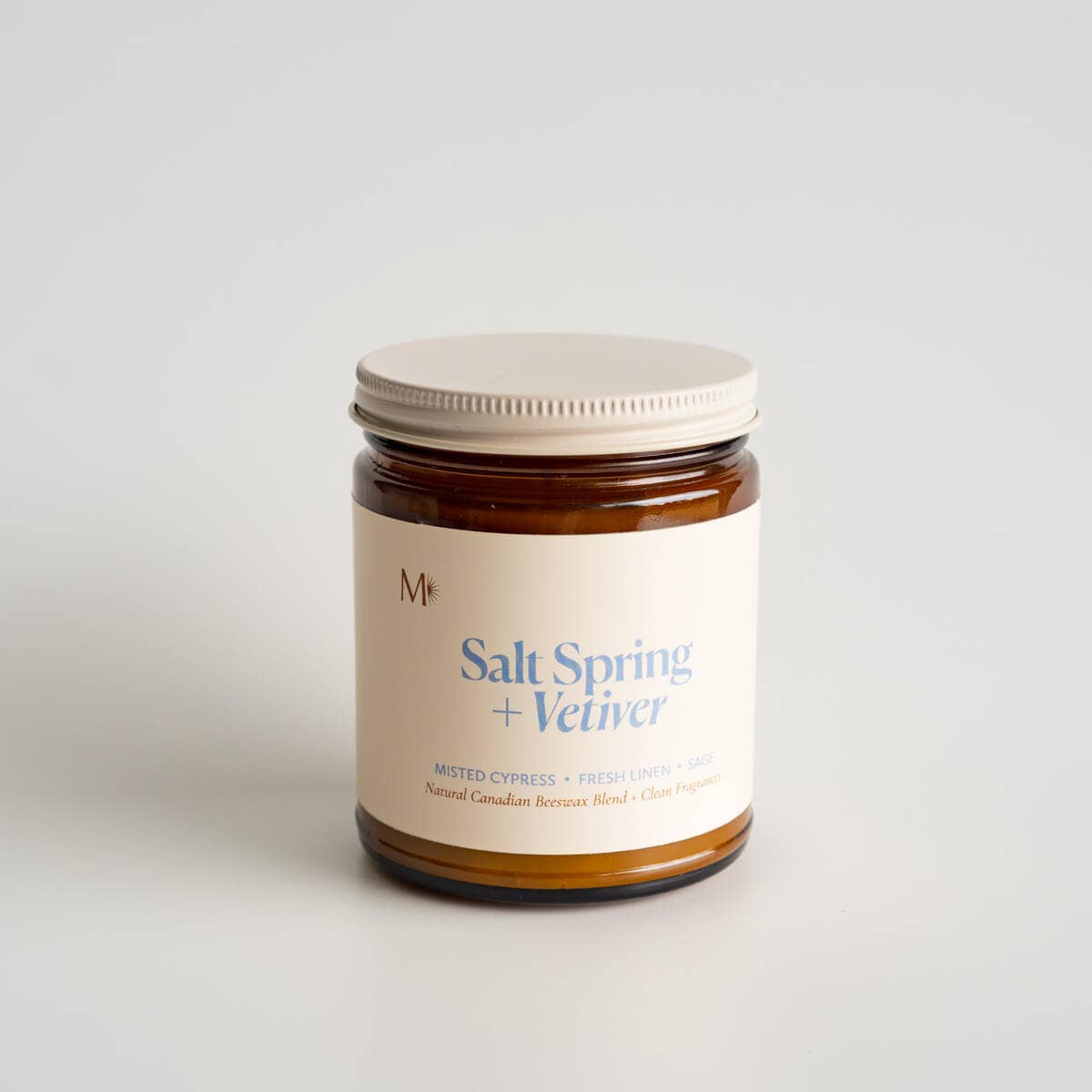 Salt Spring + Vetiver Beeswax Blend Candle