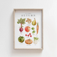 In Season: Autumn Watercolor Print
