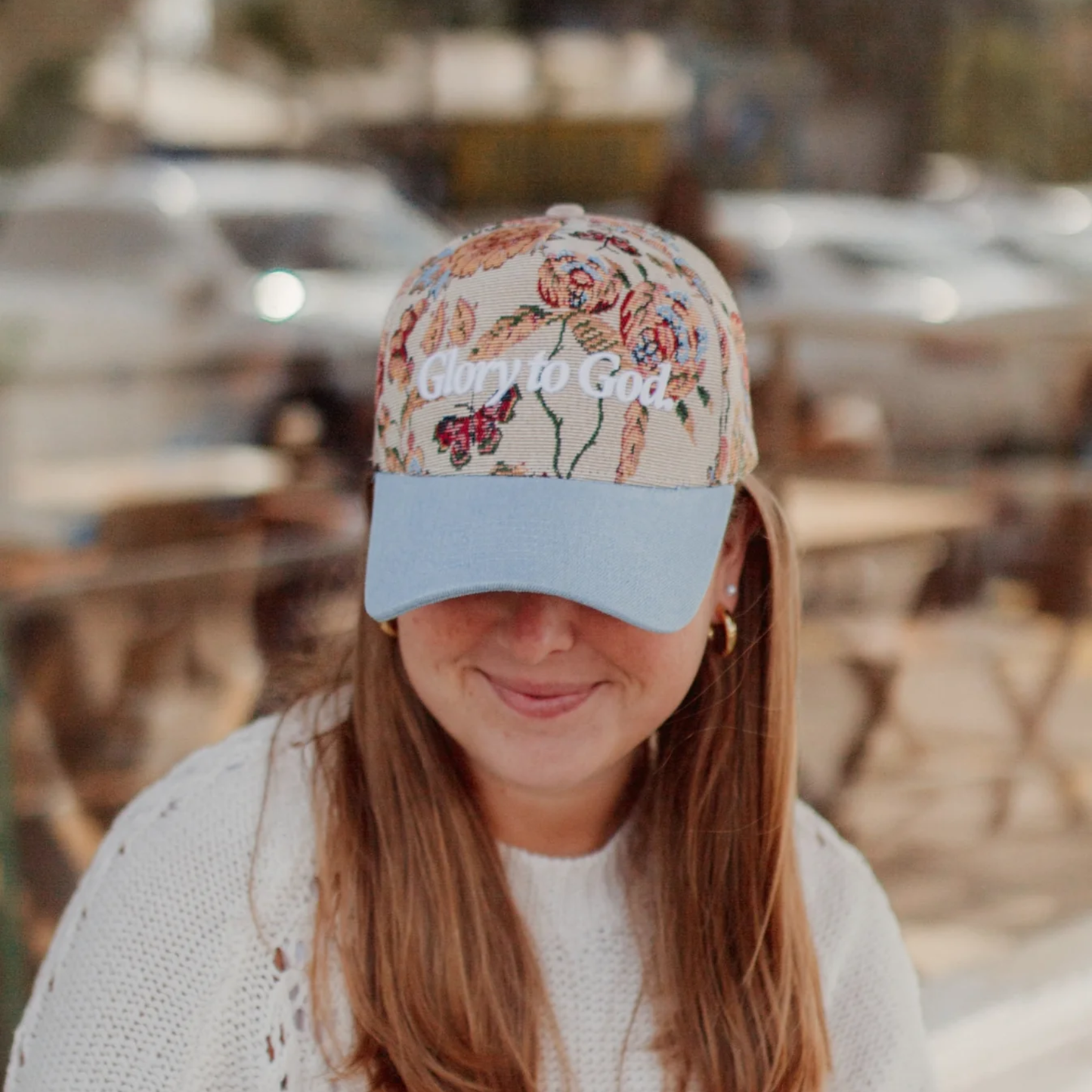 Floral Glory to God Hat