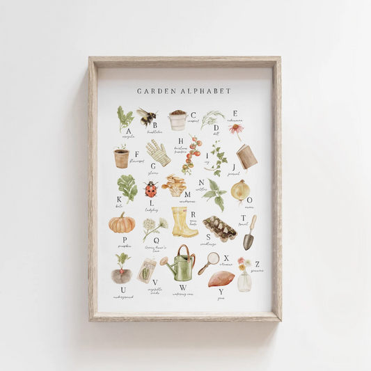 Garden Alphabet Print