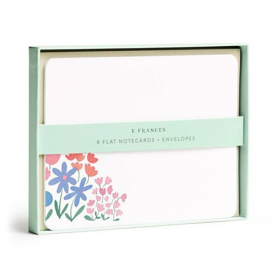 Flower Patch Flat Notes (Boxed Set of 8)