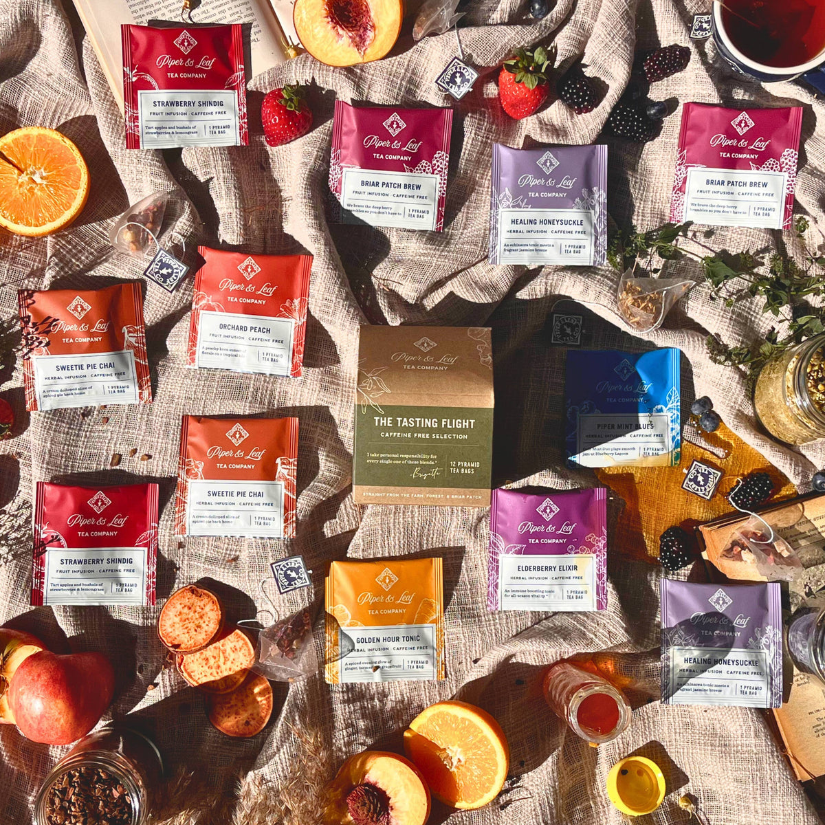 Tea Flight The Tea Tasting Flight | Caffeine Free – Timberbloom
