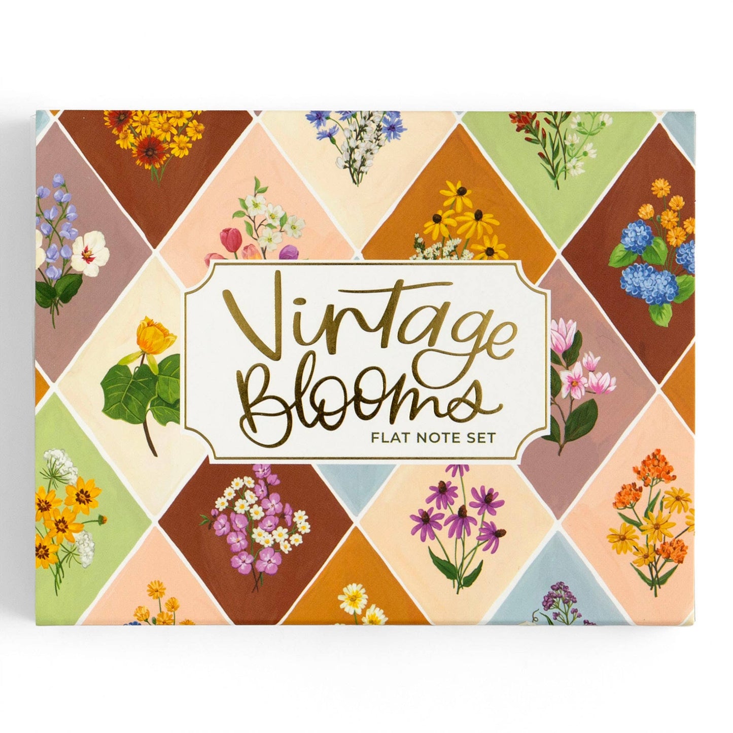 Vintage Blooms Floral Flat Note Set
