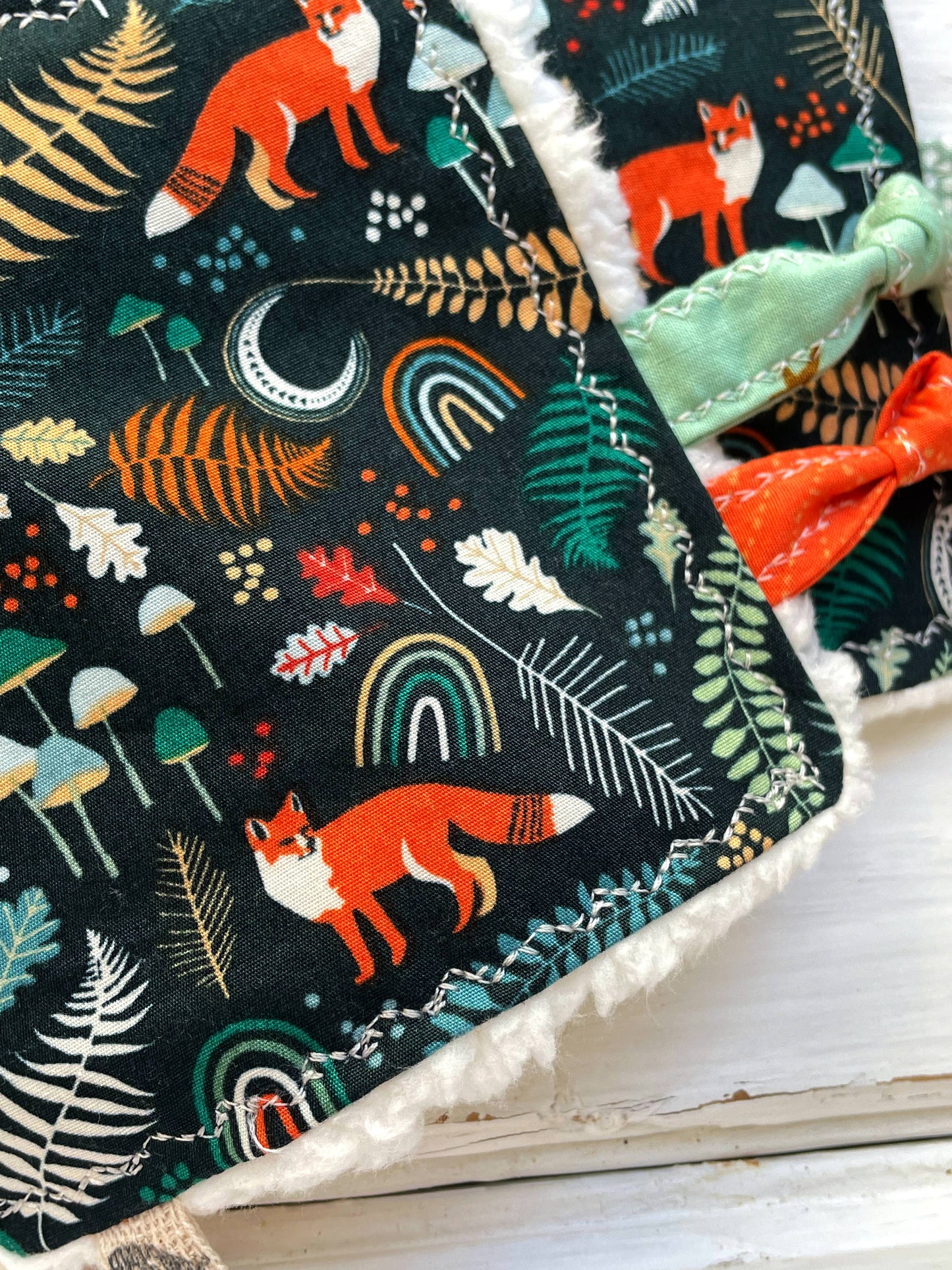 Fox and Rainbows Crinkle Teether