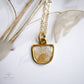 Daisy Half-Circle Pendant