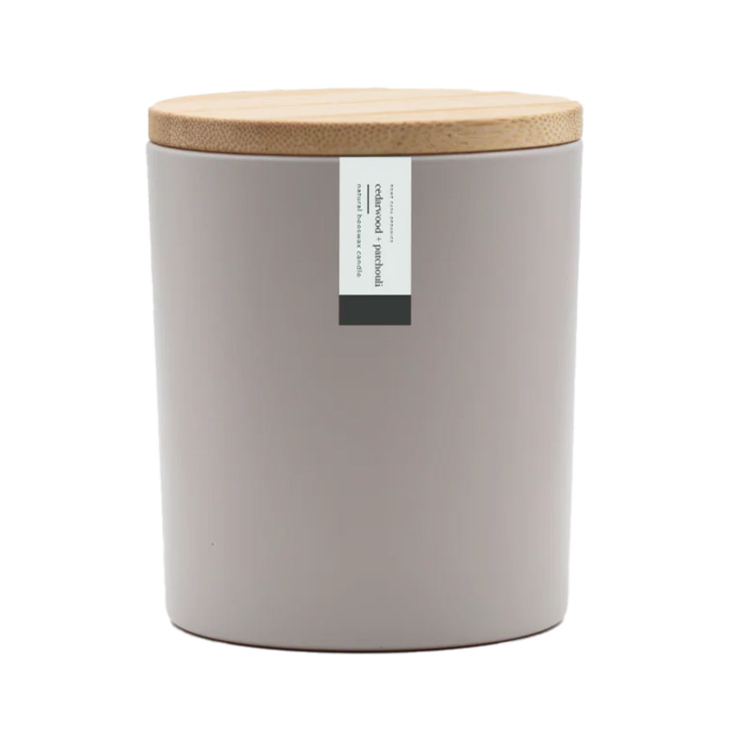 Cedarwood + Patchouli Beeswax Candle