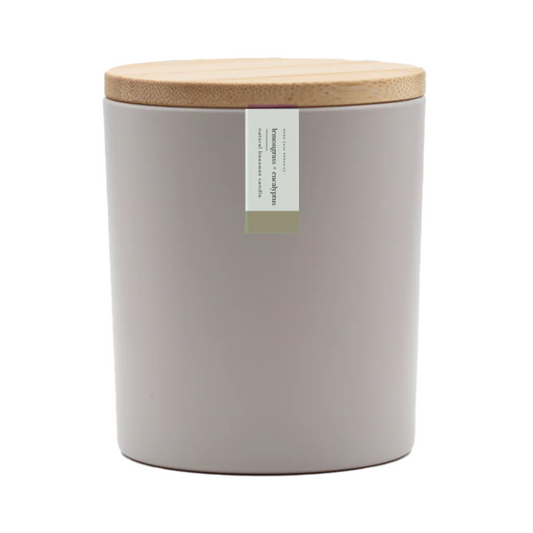 Lemongrass + Eucalyptus Beeswax Candle