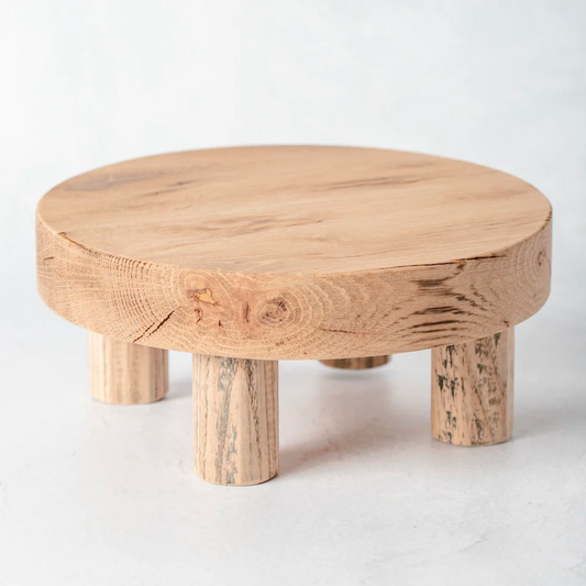 Round Wood Riser Stand (Medium)