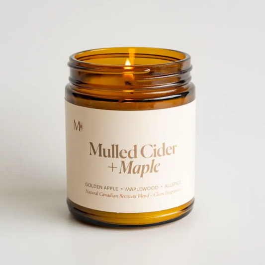 Mulled Cider + Maple Beeswax Blend Candle