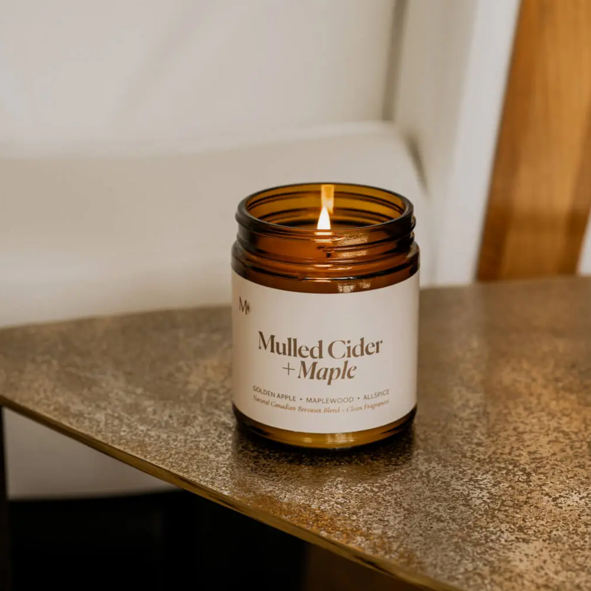 Mulled Cider + Maple Beeswax Blend Candle