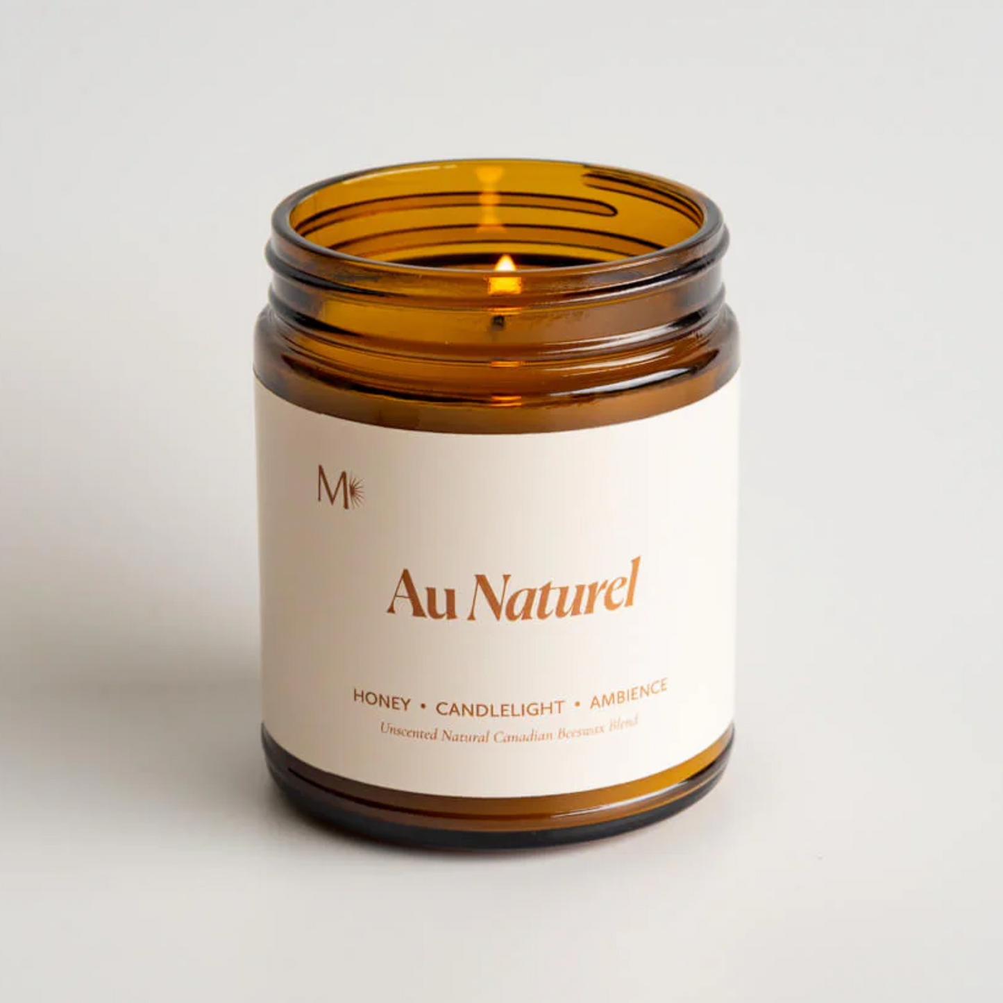 Au Naturel Unscented Beeswax Blend Candle
