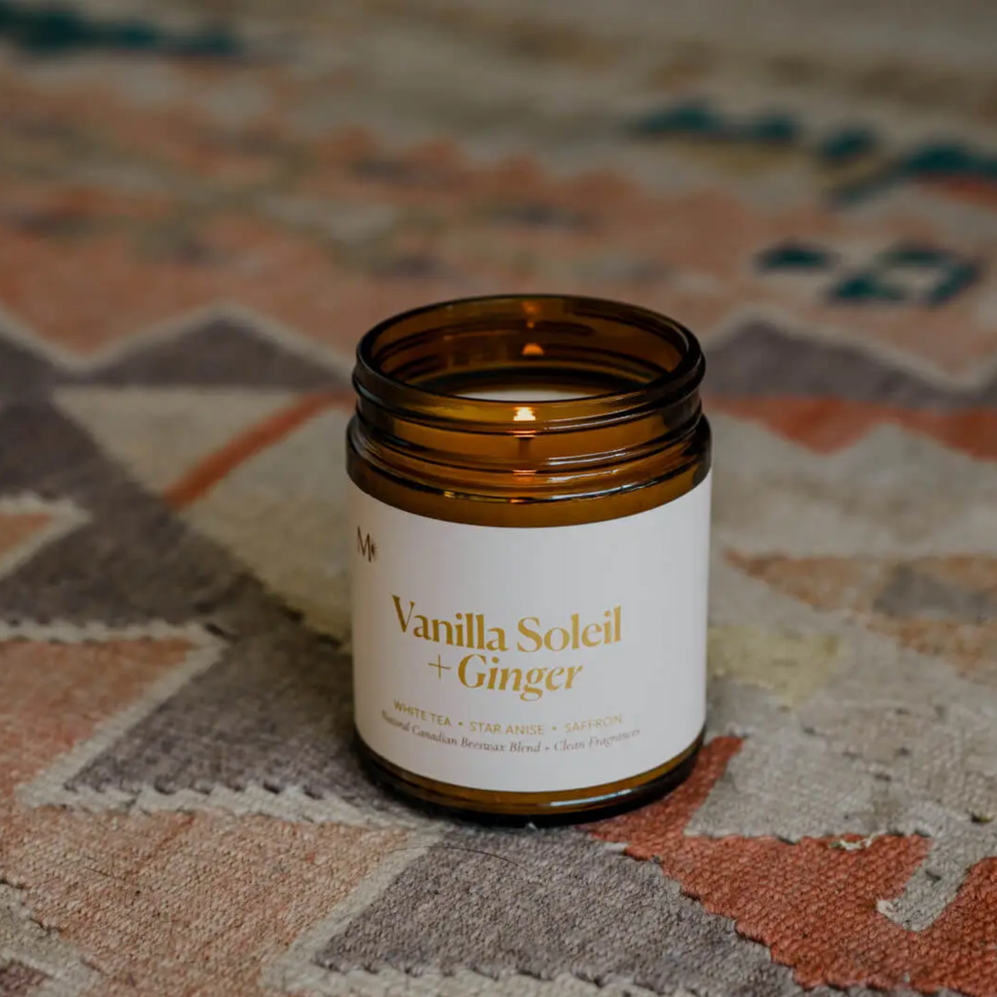 Vanilla Soleil + Ginger Beeswax Blend Candle
