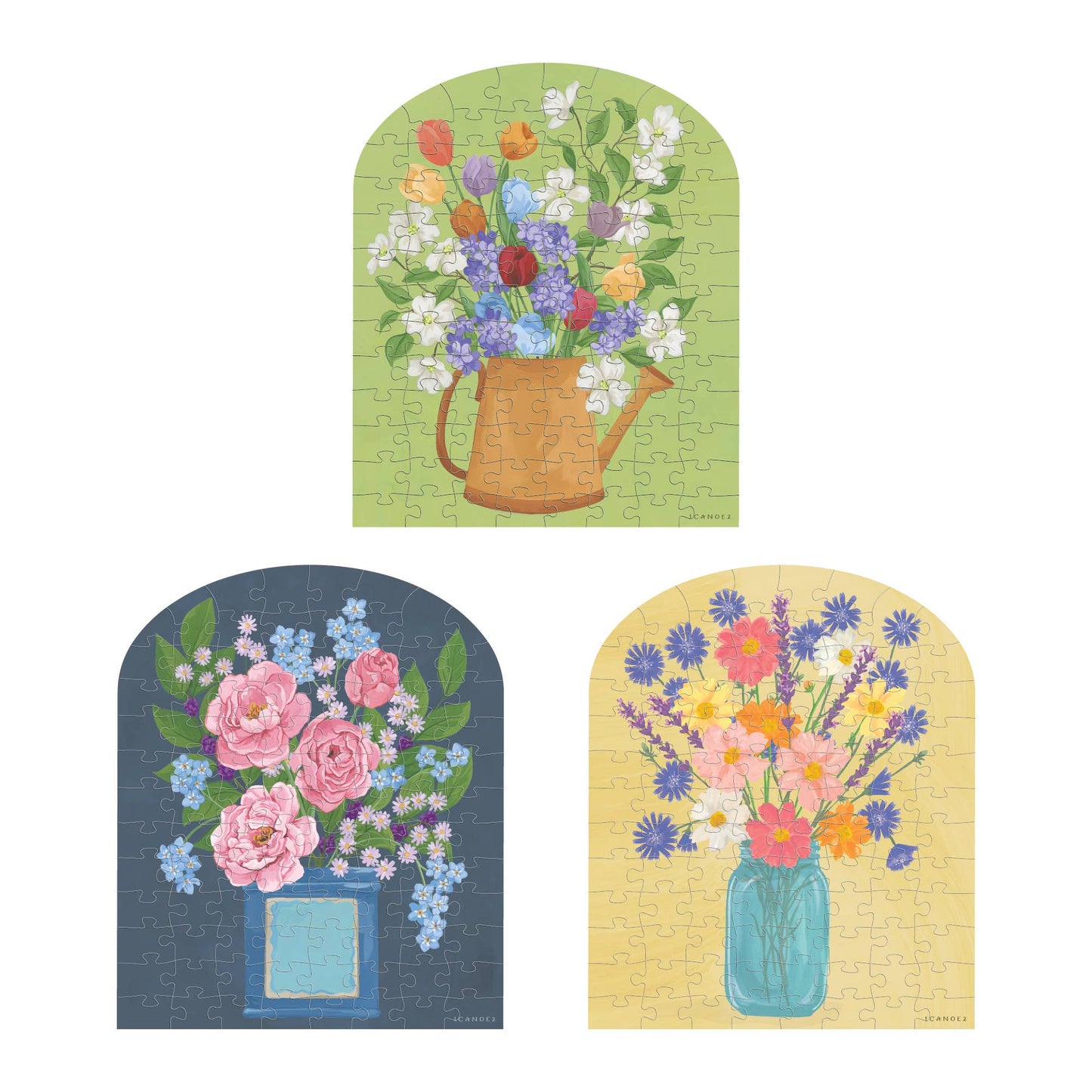 Seasons in Bloom Mini Puzzle Set