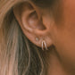CZ Split Hoop Earrings