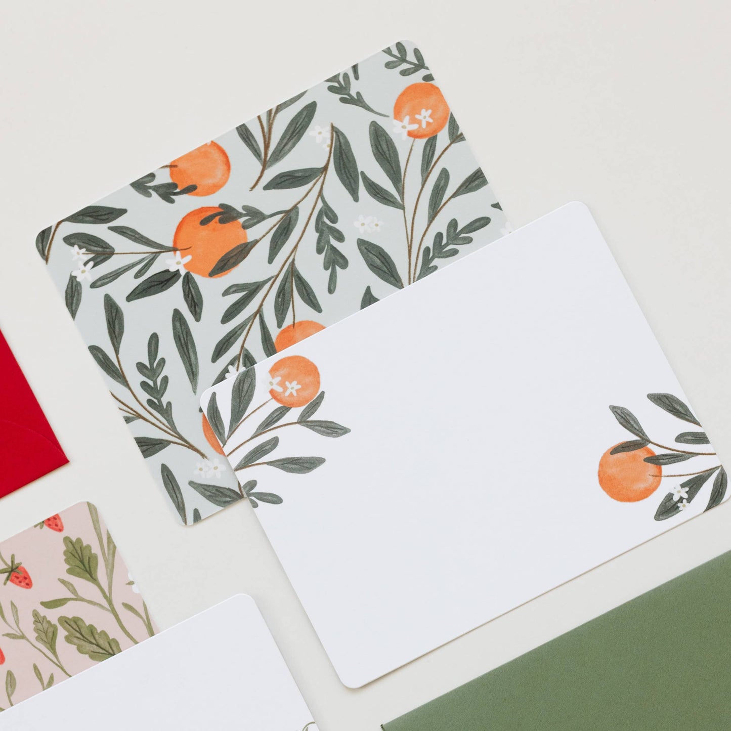 Orange Vine Flat Notes | Boxed Set of 6
