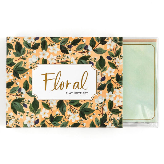 Floral Flat Note Set
