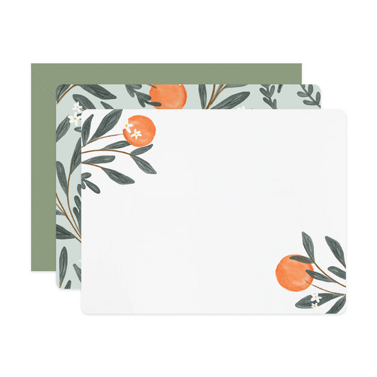 Orange Vine Flat Notes | Boxed Set of 6