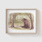 Hedgehog Meets Bear Art Print