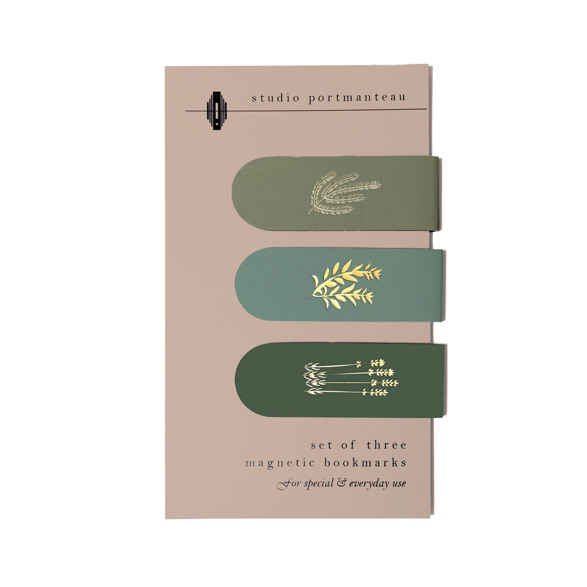 Culinary Herbs Magnetic Bookmark Trio