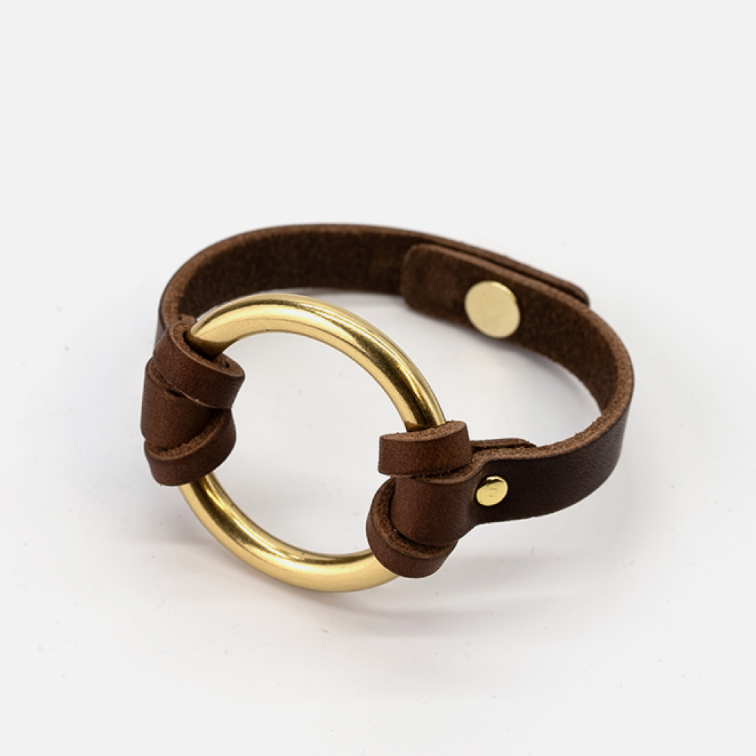 O-Ring Leather Bracelet