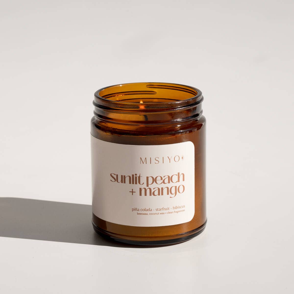 Sunlit Peach + Mango Beeswax Blend Candle