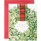 Plaid Ribbon Wreath Cards (Boxed Set of 6)