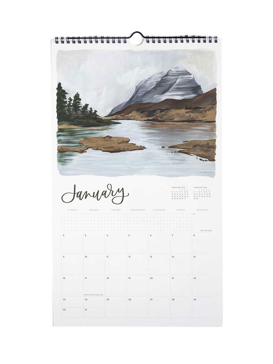 Land & Sky Monthly Calendar